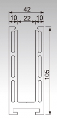 Aluminum Base for handrail