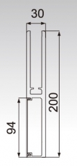 Aluminum Base for handrail